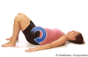 Picture of pelvic tilt exercise