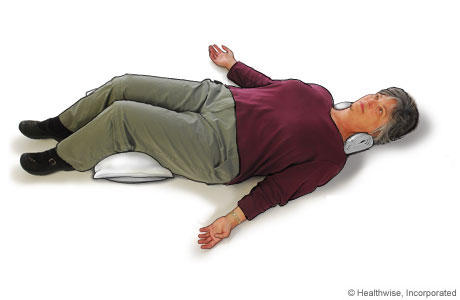 Picture of how to do the relax-and-rest position
