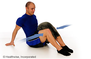 Hip adduction exercise