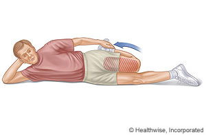 Picture of quadriceps stretch