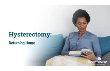 Hysterectomy: Returning Home