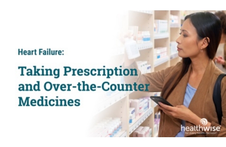 Heart Failure: Taking Prescription and Over-the-Counter Medicines