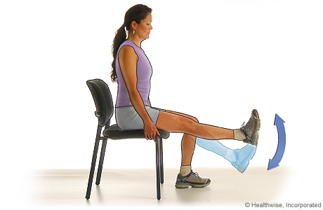 Extensión de la rodilla (ejercicio para el cuádriceps)