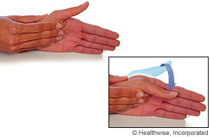 Imagen de cómo hacer la flexión MP del pulgar