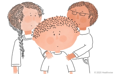 Hank with his parents Hank with his parents