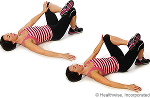 Picture of how to do hip rotator stretch Picture of how to do hip rotator stretch