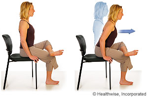 Picture of how to do seated hip rotator stretch Picture of how to do seated hip rotator stretch
