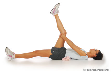 Ejercicio de estiramiento del isquiotibial Ejercicio de estiramiento del isquiotibial