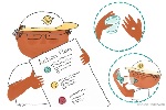 Arthur holds his asthma plan, thinking about the pill he takes and the inhaler he uses