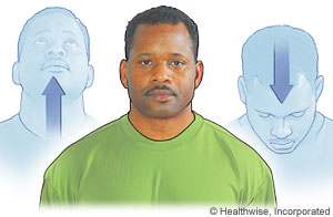 Picture of moving head up and down