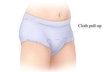 Cloth pull-up adult underwear.