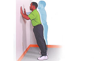 Picture of how to do wall push-ups