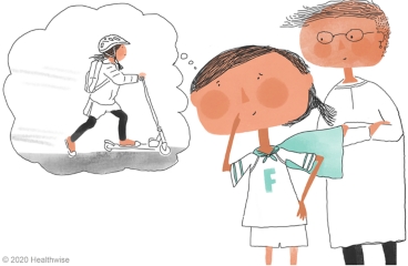 Fernanda se imagina andando en su patinete