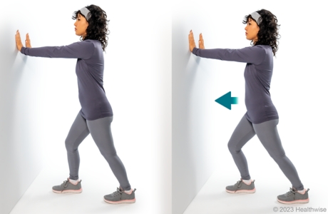 Calf stretch (back knee straight)