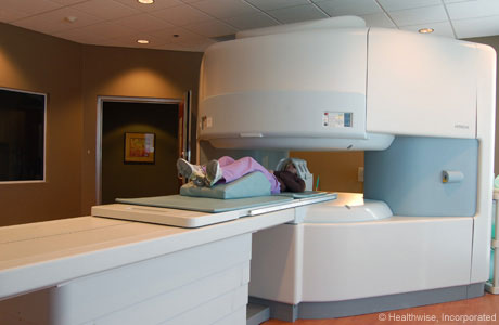 Open MRI machine