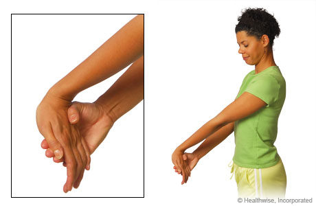 Wrist flexor stretch exercise