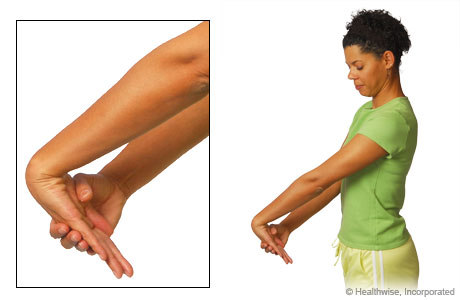 Wrist extensor stretch exercise
