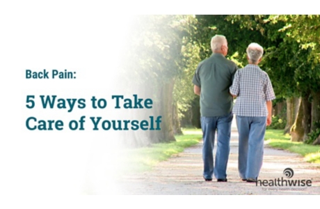 Back Pain: 5 Ways to Take Care of Yourself