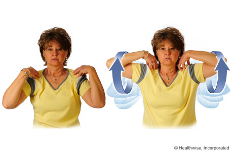 How to do the elbow-circles exercise
