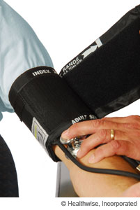 Blood pressure cuff that fits correctly