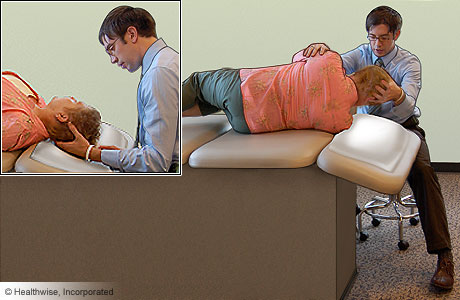 Epley maneuver: Step 3 Epley maneuver: Step 3