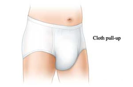 Cloth pull-up adult underwear