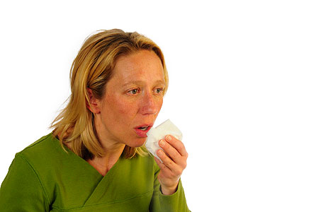 Person coughing